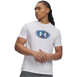 UNDER ARMOUR Lockertag Print T-Shirt Herren 100 - white/aegean blue L