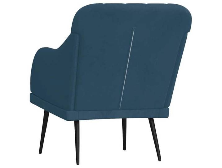 Fauteuil Bleu 63x76x80 cm Velours_2 ans garantie_91369