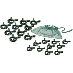 Tchibo - 20 Pflanzenclips - dunkelgrün