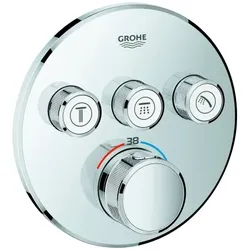 GROHE Thermostat Grohtherm SmartControl 29121 FMS rund 3 Absperrventile chrom