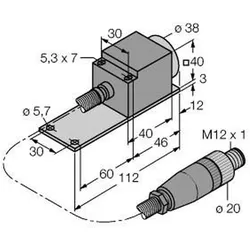 Turck Sensor NI25-CQP40/S1102 5M