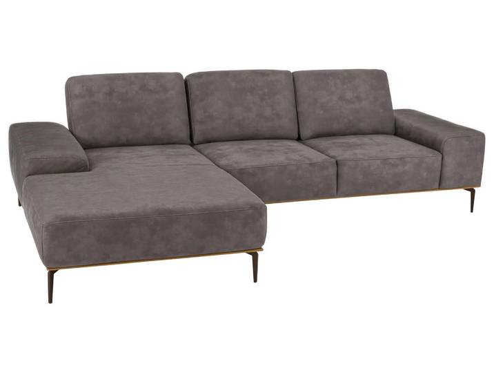 Ecksofa Ramada Basic Schillig Willi / Farbe: Eisgrau / Material: Leder Basic