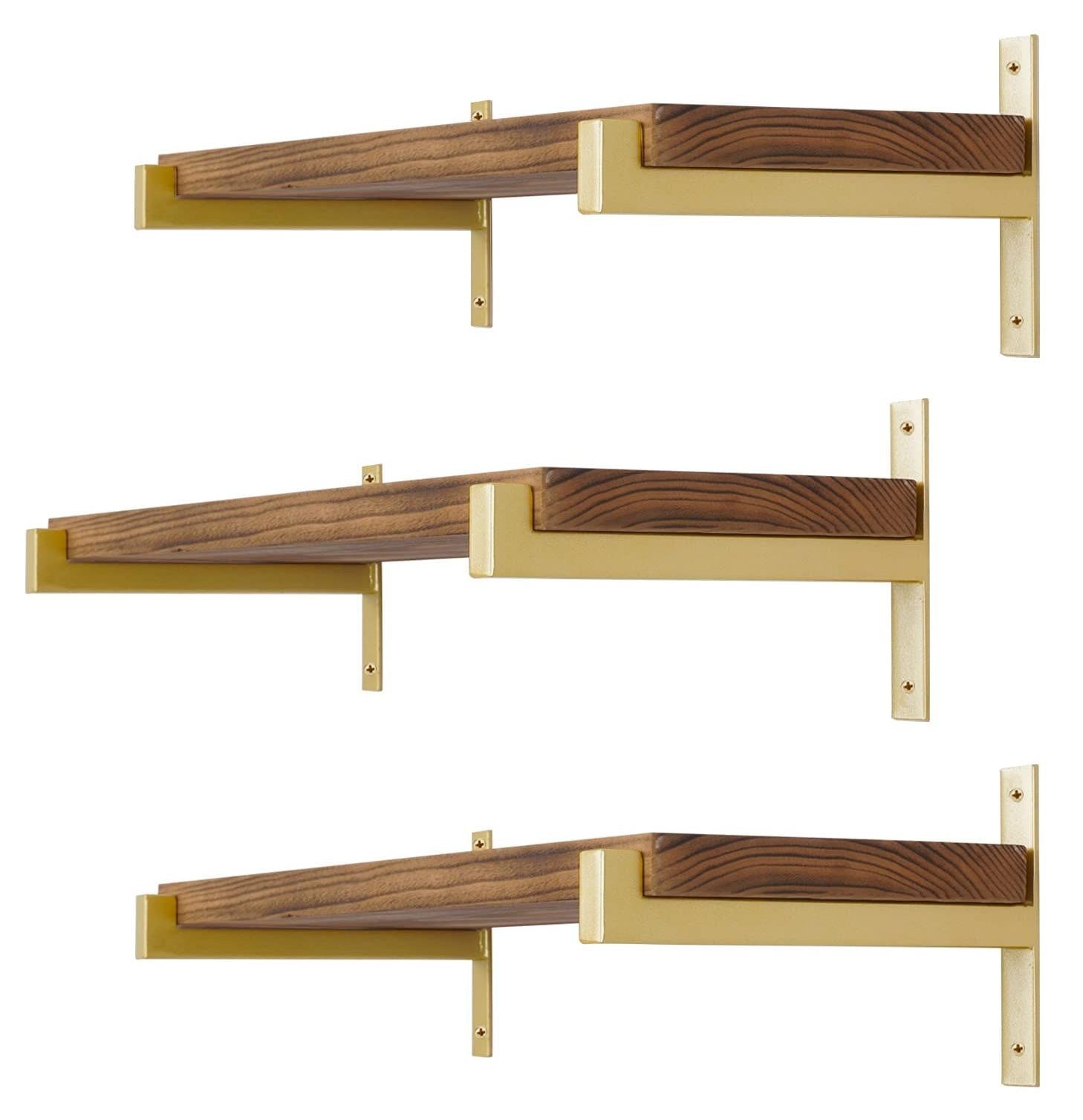 Set van 6 robuuste plankdragers van 10 inch