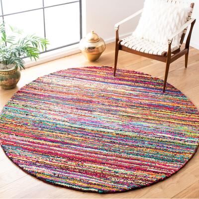 SAFAVIEH Handmade Nantucket Amande Contemporary Cotton Rug