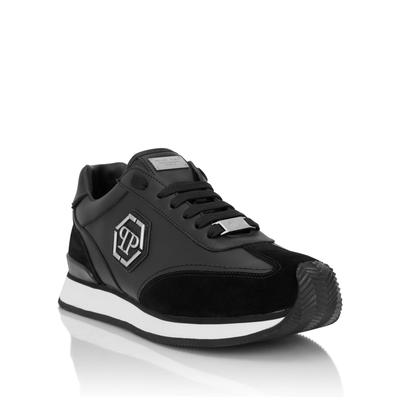Sneaker PHILIPP PLEIN "Hexagon", Herren, Gr. 47, Normalschaft, 02, schwarz, Schuhe Sneaker