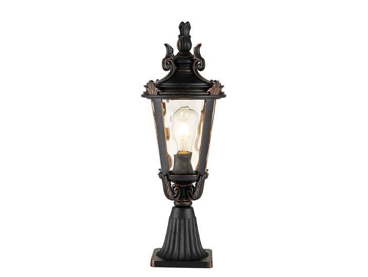 Borne lumineuse Baltimore Type B Ø 23cm Gris/Gris