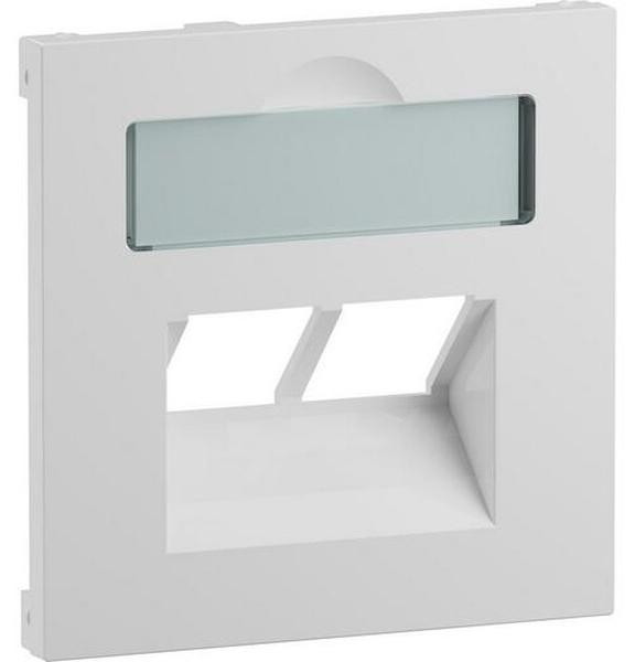 Legrand SEANO afdekplaat met 2x RJ45 voor datadozen, Ultra Wit