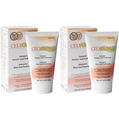 Celyoung Intensiv Fersen- und Fußcreme 2x 2x100 ml Creme