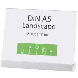 Tischaufsteller »Element« DIN A5 quer, schräg