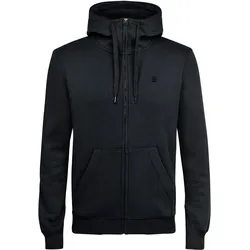 G-STAR Herren Sweat-Jacke - Premium Core, Loungewear, Zipper, Kapuze, einfarbig Schwarz / M