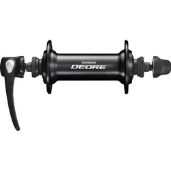 Vorderradnabe DEORE HB-T610 36 Loch Schnellspannner Schwarz