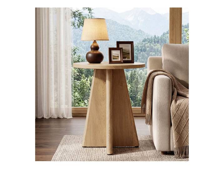 Tribesigns Beistelltisch 50 cm Runder Beistelltisch für Wohnzimmer Sofa Schlafzimmer