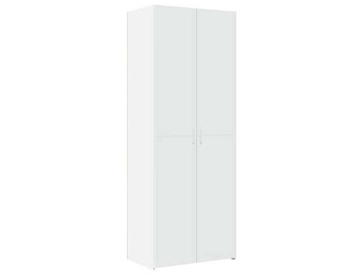 KGFHERENB Highboard Weiß 70x42,5x185 cm Kommode Schrank Holzwerkstoff Schlanker Mehrzweckschrank mit Türen und Griffen für Ihr Wohnzimmer oder Flur. Pflegeleichte Oberfläche.