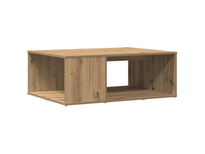 Favemtsl Couchtisch Artisan-Eiche 90x67x33 cm Holzwerkstoff Sofatisch Funktionaler Beistelltisch fürs Wohnzimmer mit integriertem Stauraum für Bücher, Zeitschriften und 60 kg Belastbarkeit.