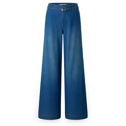 Angels Denim »Liva« Sleek Wide Leg - Damen - Gr. 38 - blau
