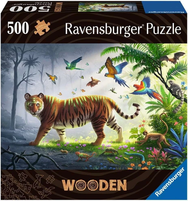 Ravensburger Wodden Puzzle Tiger im Dschungel (505 Teile)