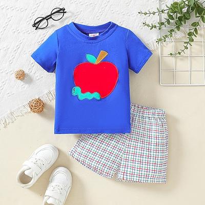 Karnival Jungen 3D Frucht T-Shirt Shorts Kurzarm Sommer Mode Kleinkind 1-3 Jahre alt Outdoor