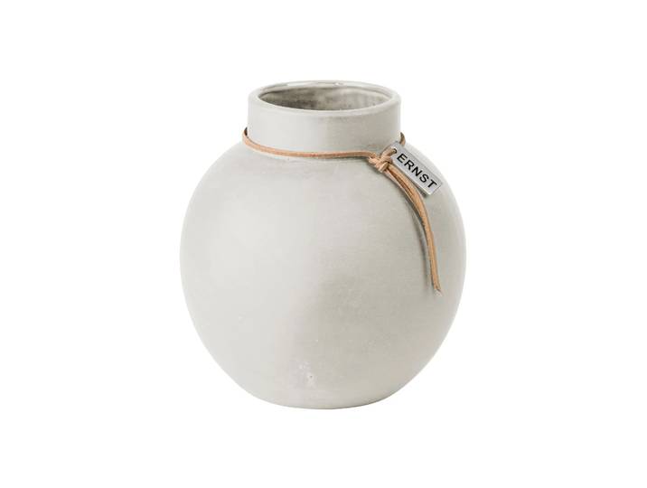 ERNST Vase en grès Ernst blanc 14 cm