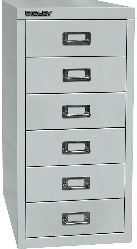 MultiDrawer™ 29er Serie, DIN A4, 6 Schubladen, lichtgrau BISLEY