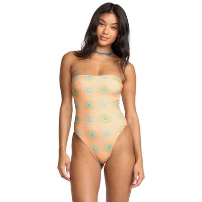 Badeanzug BILLABONG "Show Me Sun Rev Tully Hi", Damen, Gr. S, orange (multi), Obermaterial: 78% Polyamid, 22% Elasthan., Badeanzüge Badeanzug