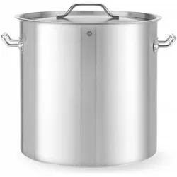 Hendi Bratentopf mit Deckel 50 l 400x400 mm Budget Line, Pfanne + Kochtopf, Silber