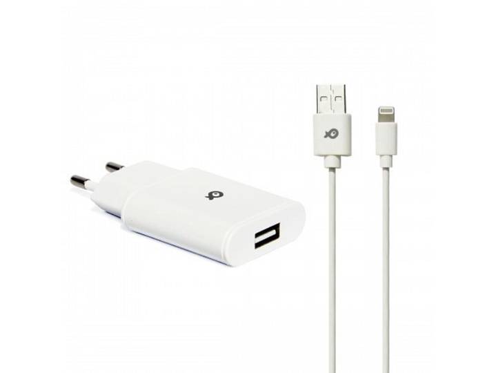 Chargeur USB 12W + câble USB A/Lightning (TS12F) POSS