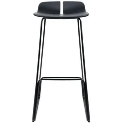 lapalma LINK Barhocker S129 | Höhe 75 cm schwarz | Sitzfläche Holz schwarz offenporig
