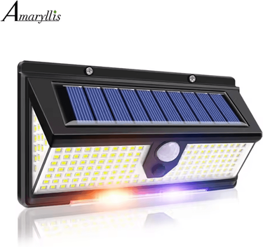 Inspire Essentials LumaGuard 190 LED Solar Motion Sensor Outdoor Wall Light 4 Pcs