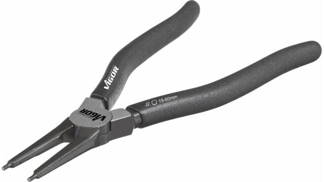 VIGOR Pince pour circlips V1716 Longueur totale : 180 mm (V1716)