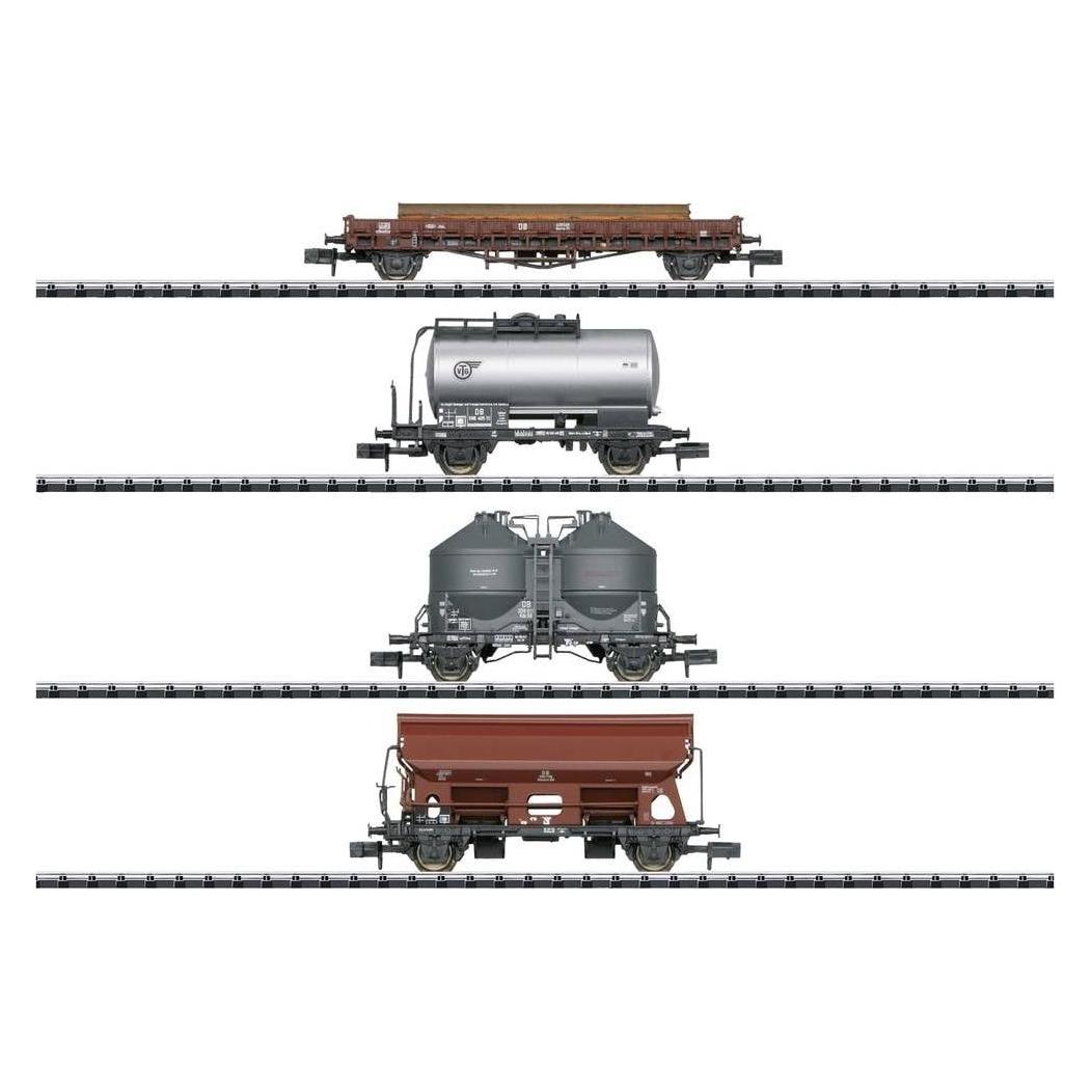 MiniTrix 18722 N 4er-Set Güterwagen der DB, MHI (Spur N) (18722)