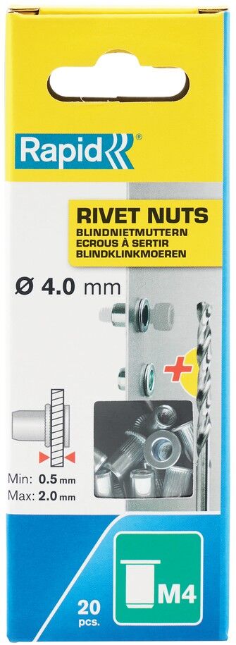 Isaberg Rapid AB Rapid Blindnietmutter, M4