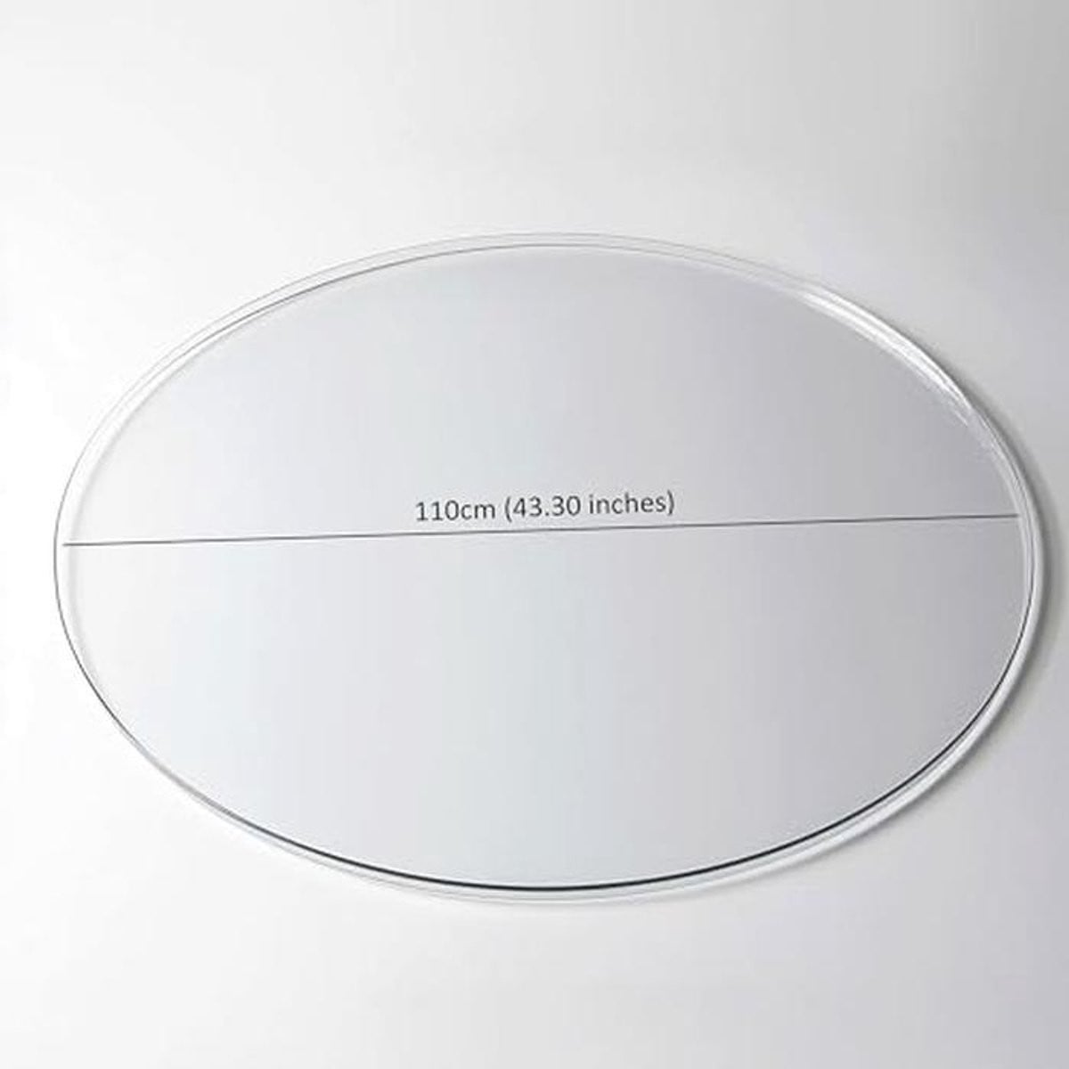 Ronde hittebestendige en waterdichte PVC-tafelbeschermer van 110 cm