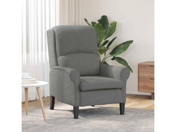 NLQMSU Sessel, dunkelgrau, aus Mikrofaser, 76 x 94 x 102 cm, für Wohnzimmer Weiche Mikrofaser, stabiles Holzwerkstoff, bequemer Schaumstoff, gebogene Armlehnen, einfache Pflege, einfache Montage