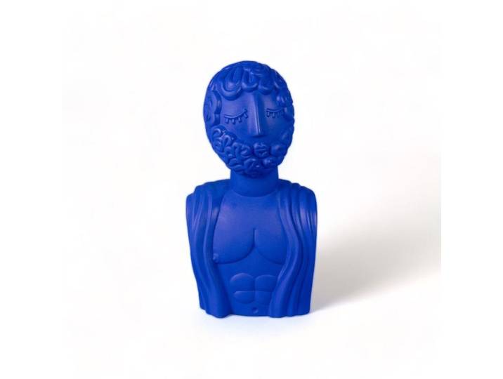 SELETTI objet de décoration MAGNA GRAECIA MAN (Bleu - Terre cuite)