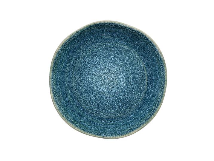 Assiette dessert en grès bleu