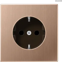 Jung BRG 1520 N SCHUKO®-Steckdose 16 A 250V ~ ohne Krallen Metall PVD-beschichtet