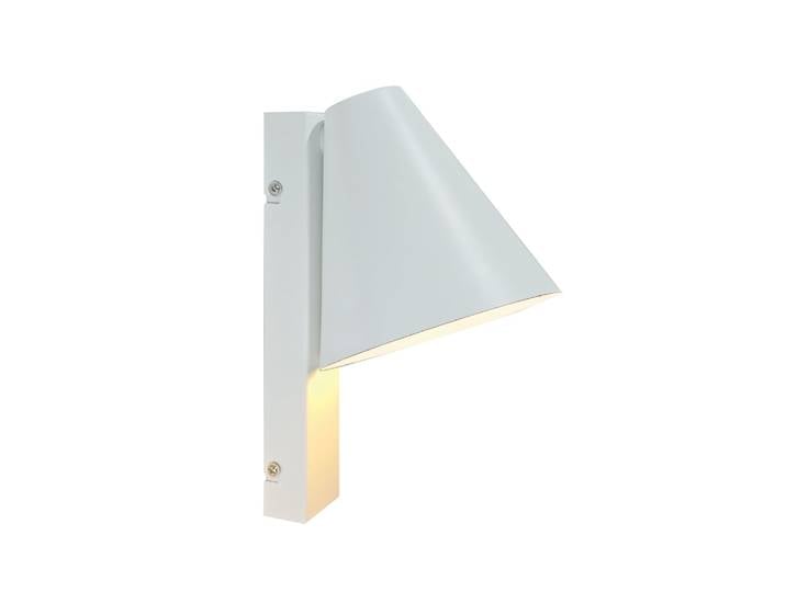 Applique murale en acier blanc 15,9x24,5cm