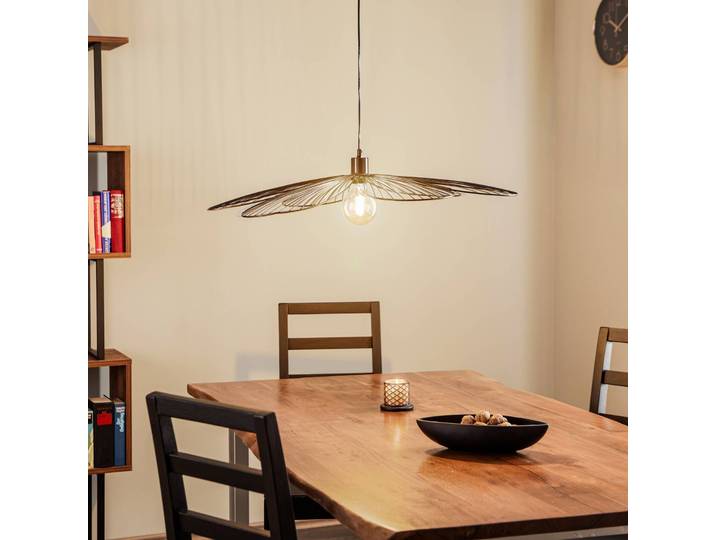 Hängelampe Nera Fiore ONLI, dimmbar, schwarz, für Wohn- / Esszimmer, Metall, Pendelleuchte