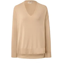 Tchibo - Feinstrick-Pullover - Damen - Gr. L - beige