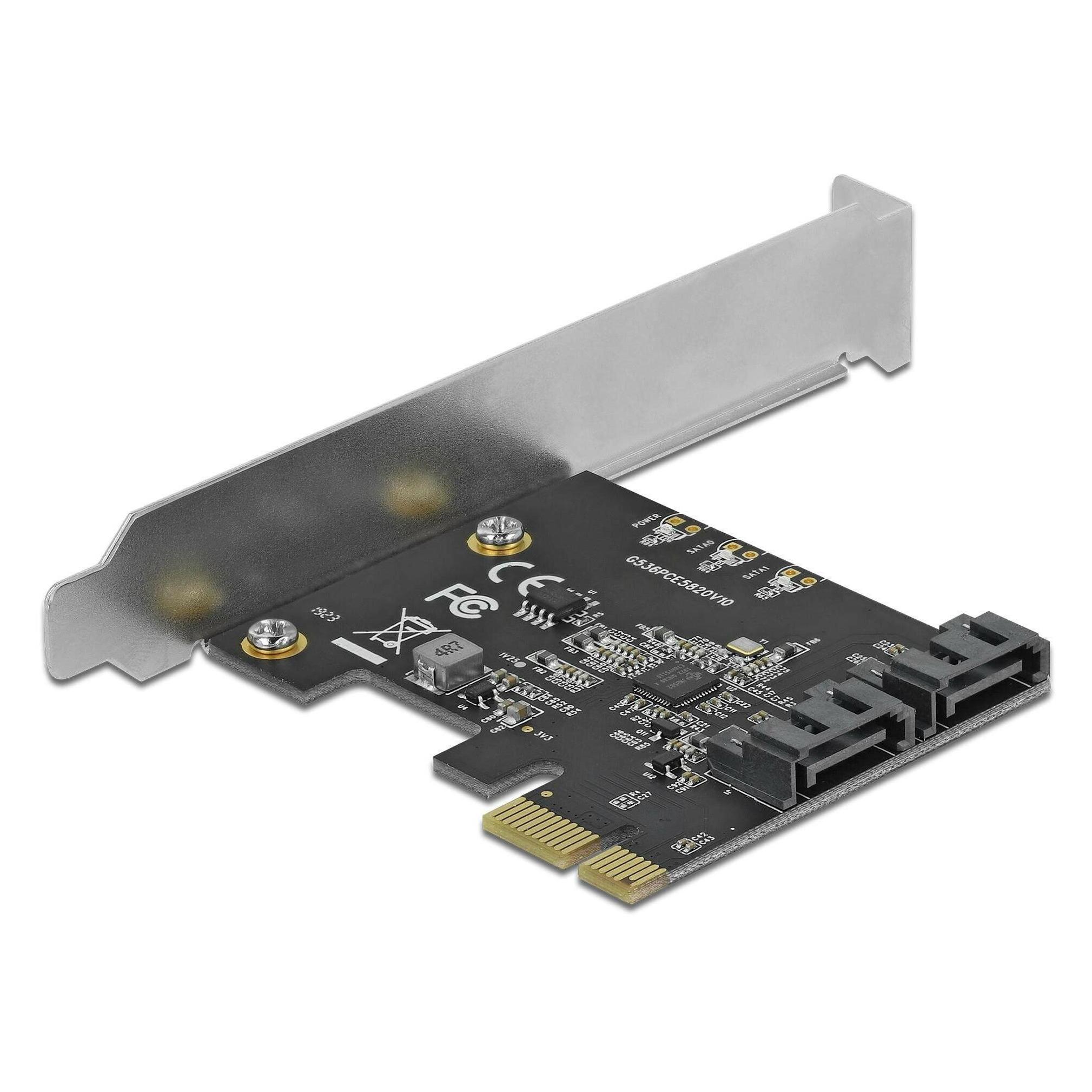 Delock Host Bus Adapter 2 Port SATA PCIe (90431)