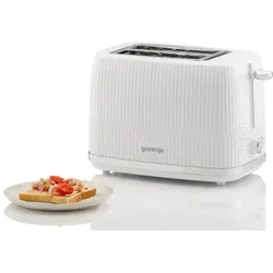 Gorenje Toster T850DPW Toaster, Power 850 W, 2 slots, White , Toaster, Weiss