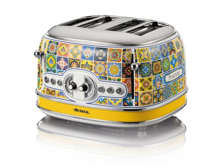 ARIETE Toaster 156PO Positano , bunt (gemustert), B:32cm H:20,5cm T:99cm, Toaster, Toaster