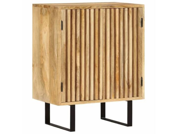 HEFZGDB Massives Mangoholz Sideboard mit Zwei Türen und zeitlosem Design, bietet Stauraum für Alltagsgegenstände und eine Präsentationsfläche für Deko