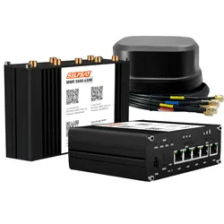 SELFSAT MWR 5560 WLAN Router eSIM 5G Cat 20  bis 3,4 Gbps inklusive SATCO 5G Antenne schwarz