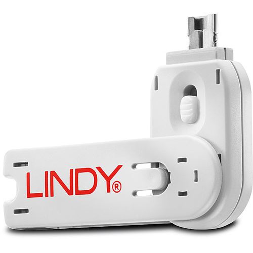 Lindy Schlüssel für USB Port Schloss weiß