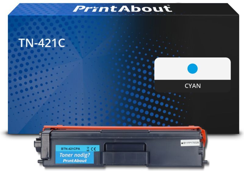 PrintAbout Toner compatible Brother TN-421C - Cyan Cyan