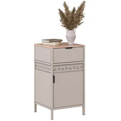 Vicco, Kommode + Sideboard, Kommode Ferra, Greige/Goldkraft Eiche, 42 x 75.5 cm (42 x 40 x 75.50 cm)
