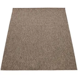 KADIMA DESIGN Teppich Kurzflor Unifarben Wohnzimmer schmutzabweisend Braun Quadrat 200S | 100% Polypropylen, Rücken aus Polypropylen | pflegeleicht