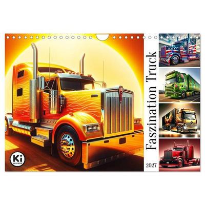 Faszination Truck: KI-Designs von Lack und Leistung (Wandkalender 2027 DIN A4 quer), CALVENDO Monatskalender