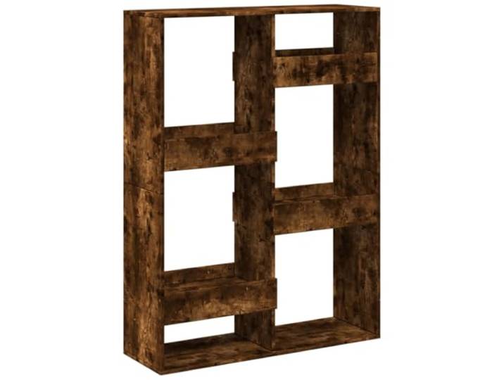 GHVBNMF Raumteiler Räuchereiche 100x33x135 cm Stehregal mit 6 Fächern Vielseitiges Standregal aus Holzwerkstoff für Wohnzimmer und Schlafzimmer mit 6 offen gestalteten Fächern.